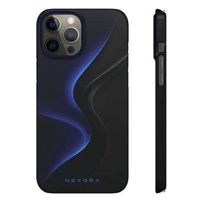 Phone Case — Nexora Blue Wave Matte Snap Case