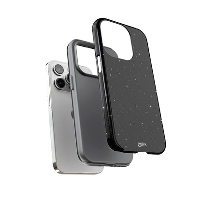 Nexora Galaxy Tough Phone Case — Black Stardust Protective Case