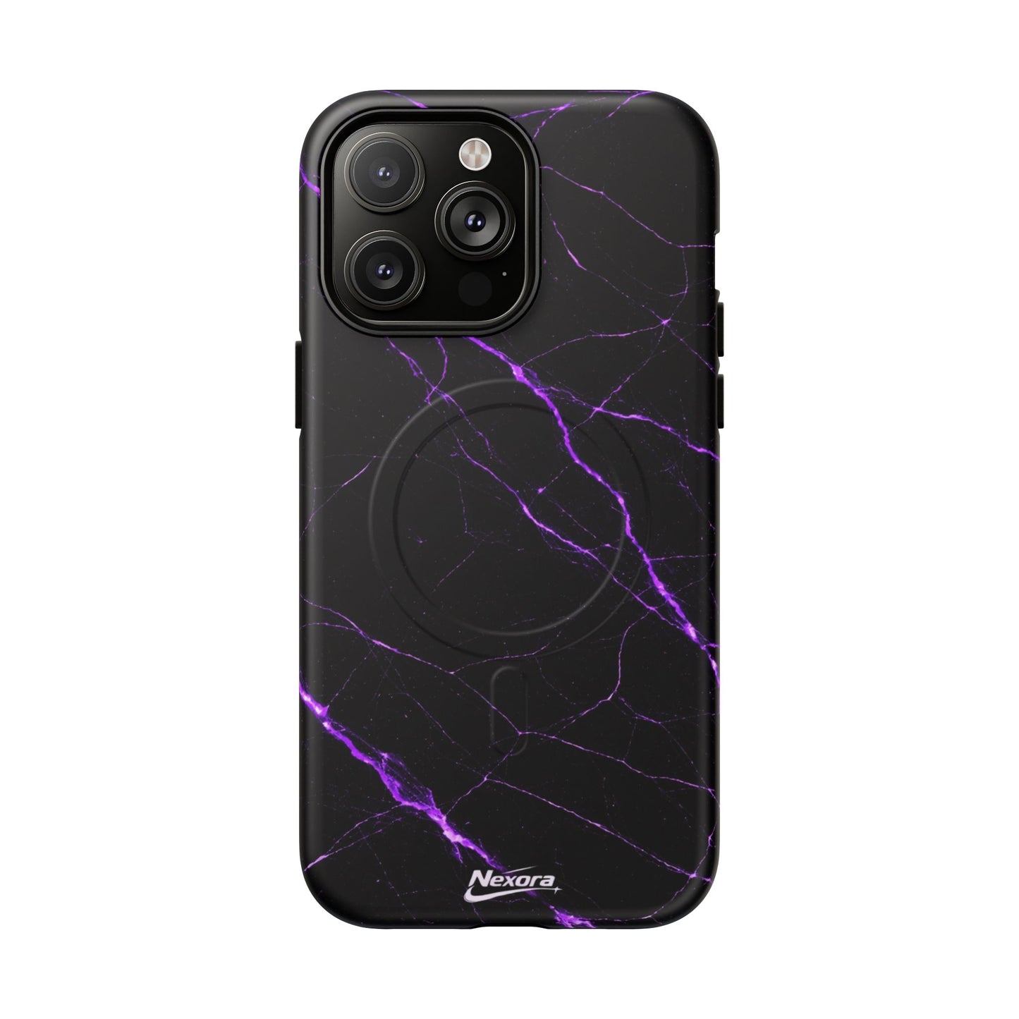 Nexora Purple Marble Magnetic Phone Case