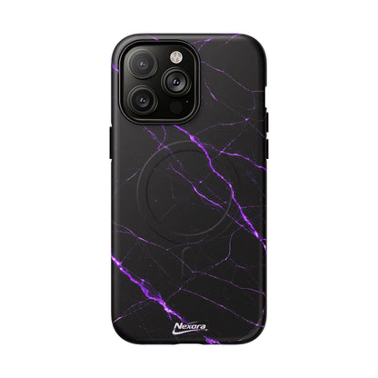 Nexora Purple Marble Magnetic Phone Case