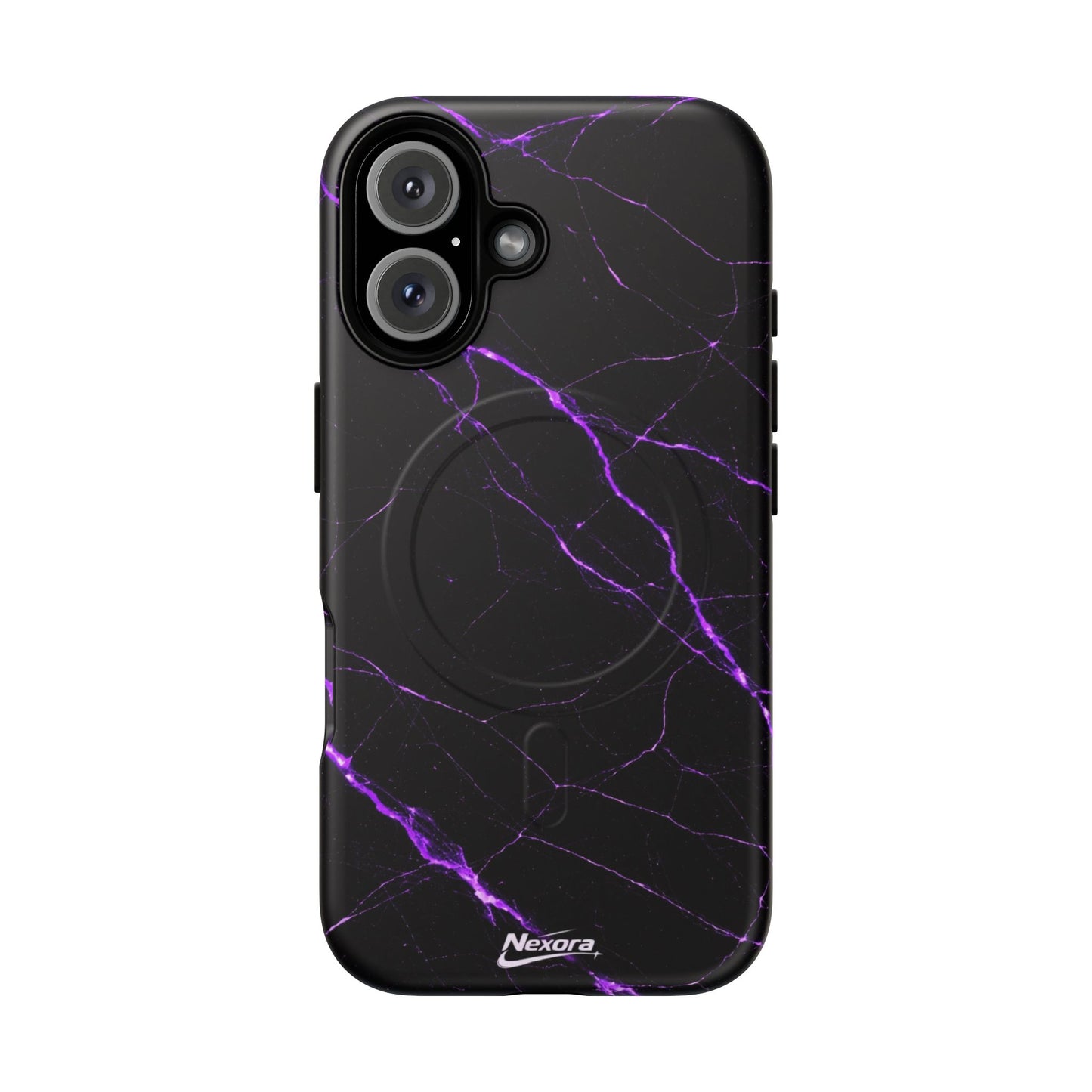 Nexora Purple Marble Magnetic Phone Case