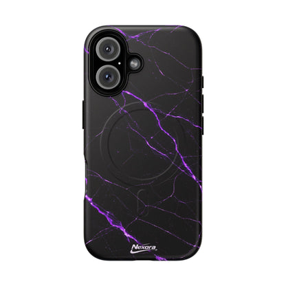 Nexora Purple Marble Magnetic Phone Case