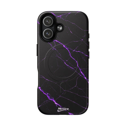 Nexora Purple Marble Magnetic Phone Case