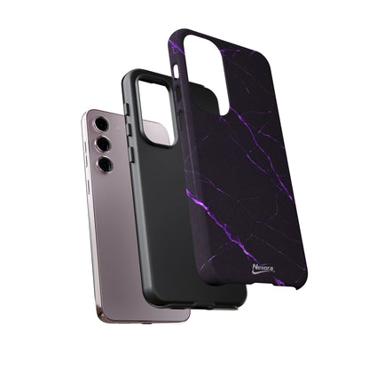 Nexora Purple Lightning Marble Phone Case
