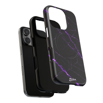 Nexora Purple Marble Magnetic Phone Case
