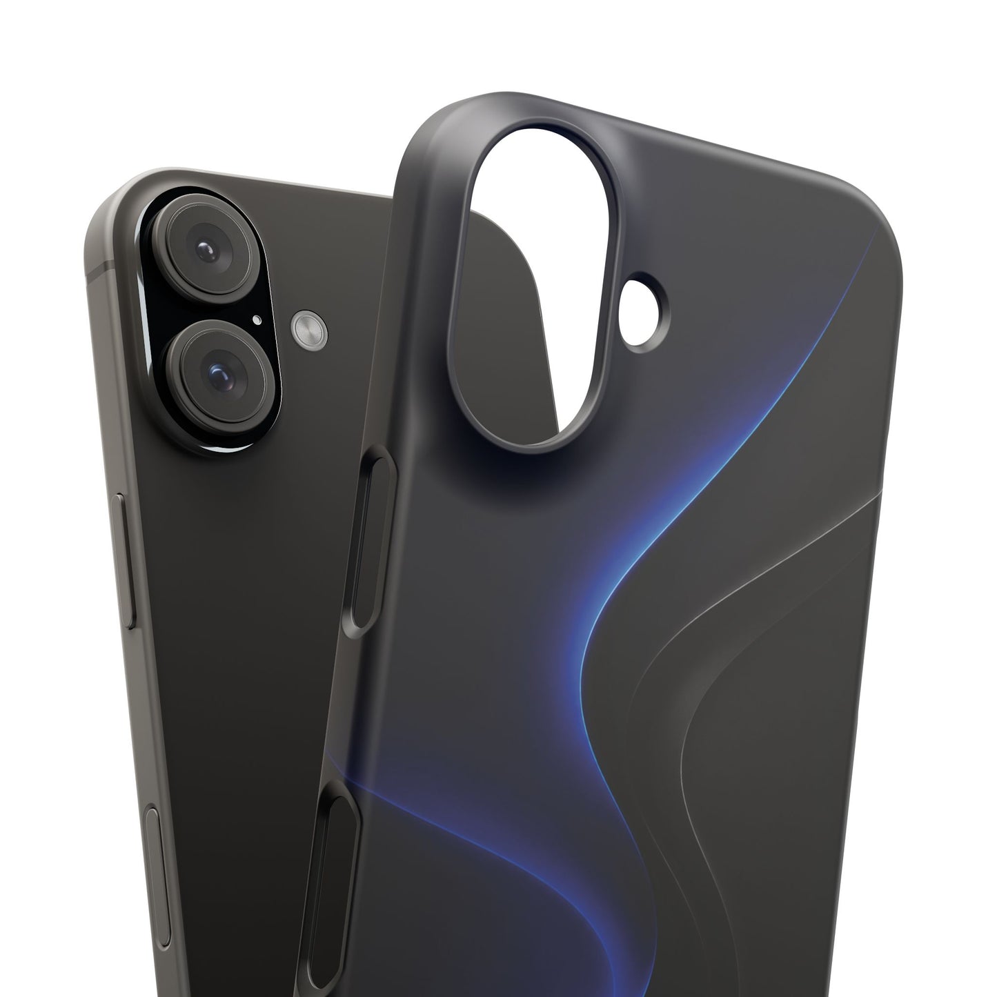 Phone Case — Nexora Blue Wave Matte Snap Case