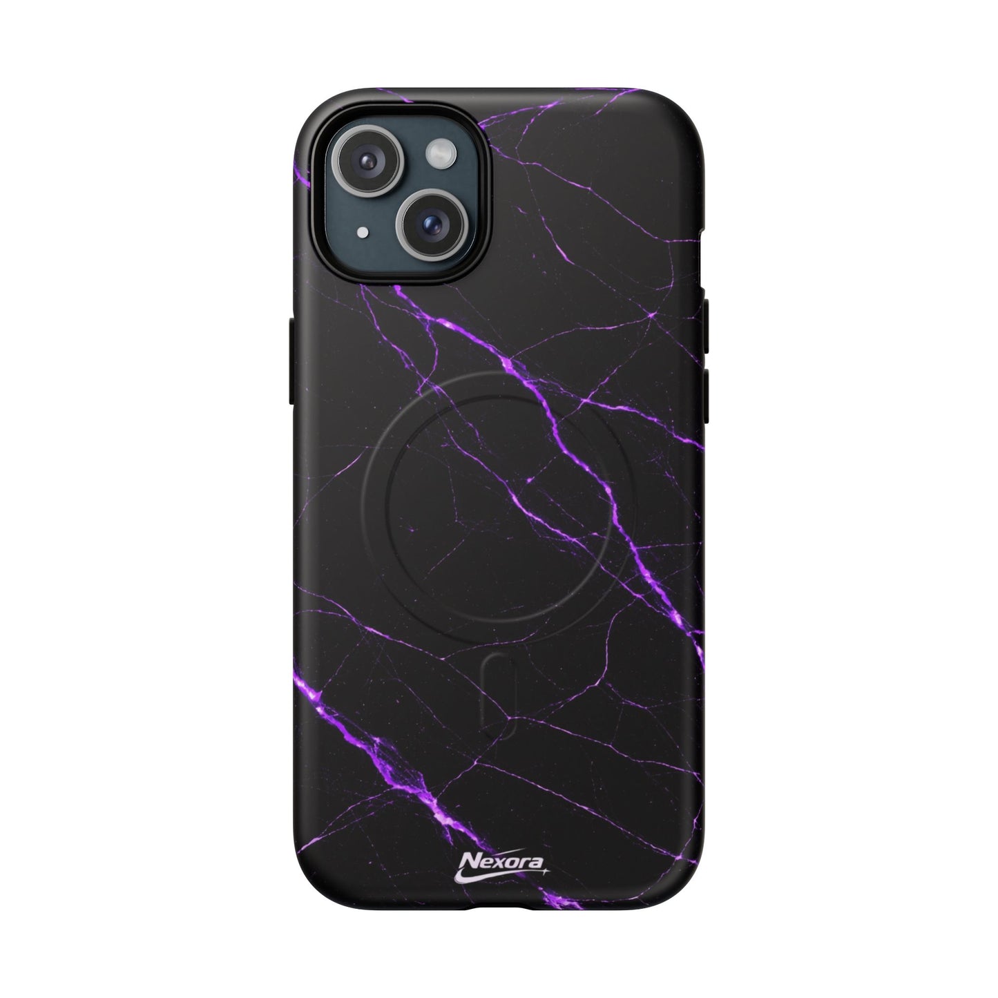 Nexora Purple Marble Magnetic Phone Case