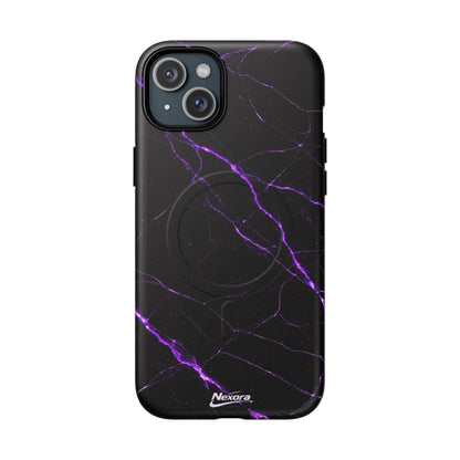 Nexora Purple Marble Magnetic Phone Case