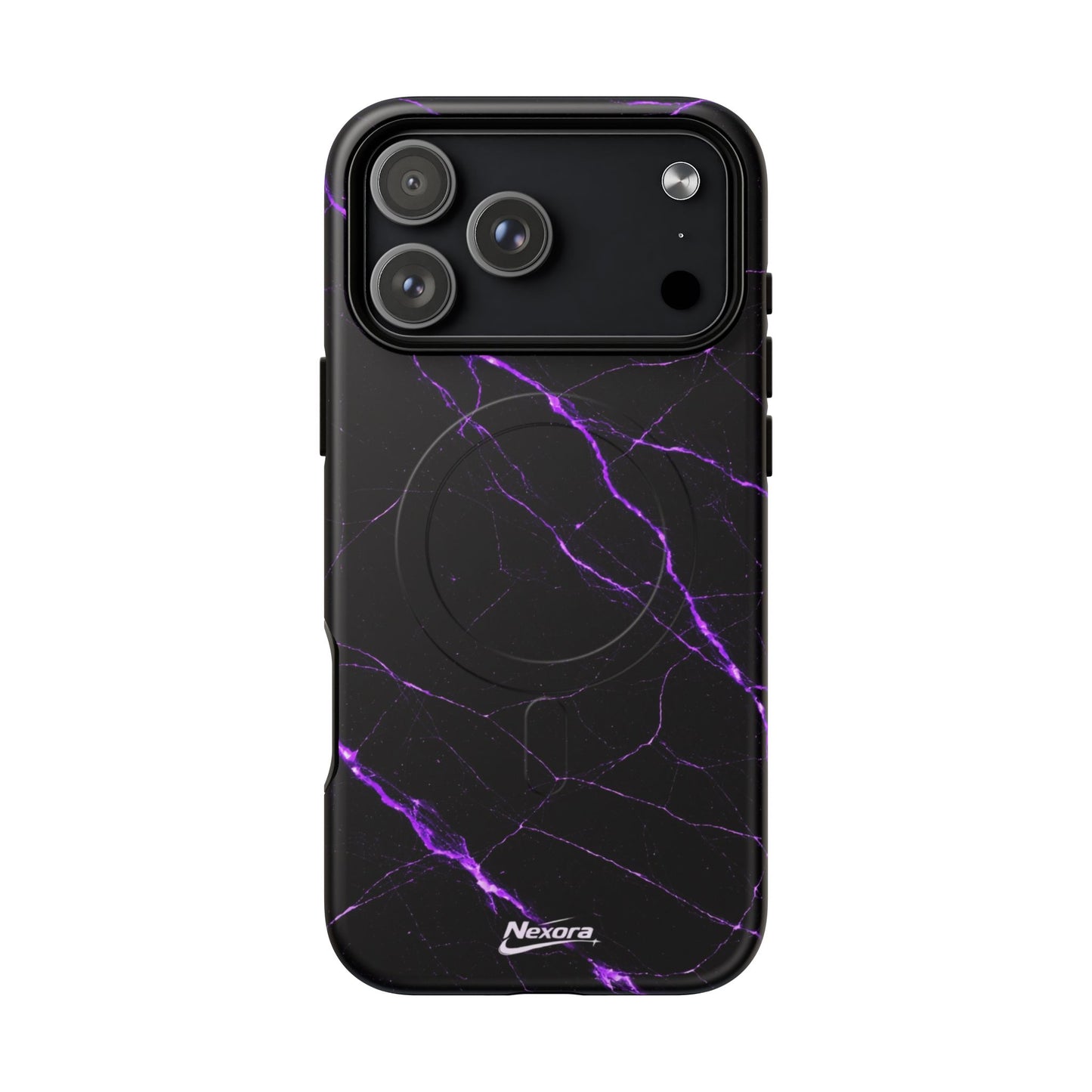 Nexora Purple Marble Magnetic Phone Case
