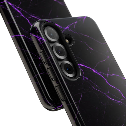 Nexora Purple Lightning Marble Phone Case