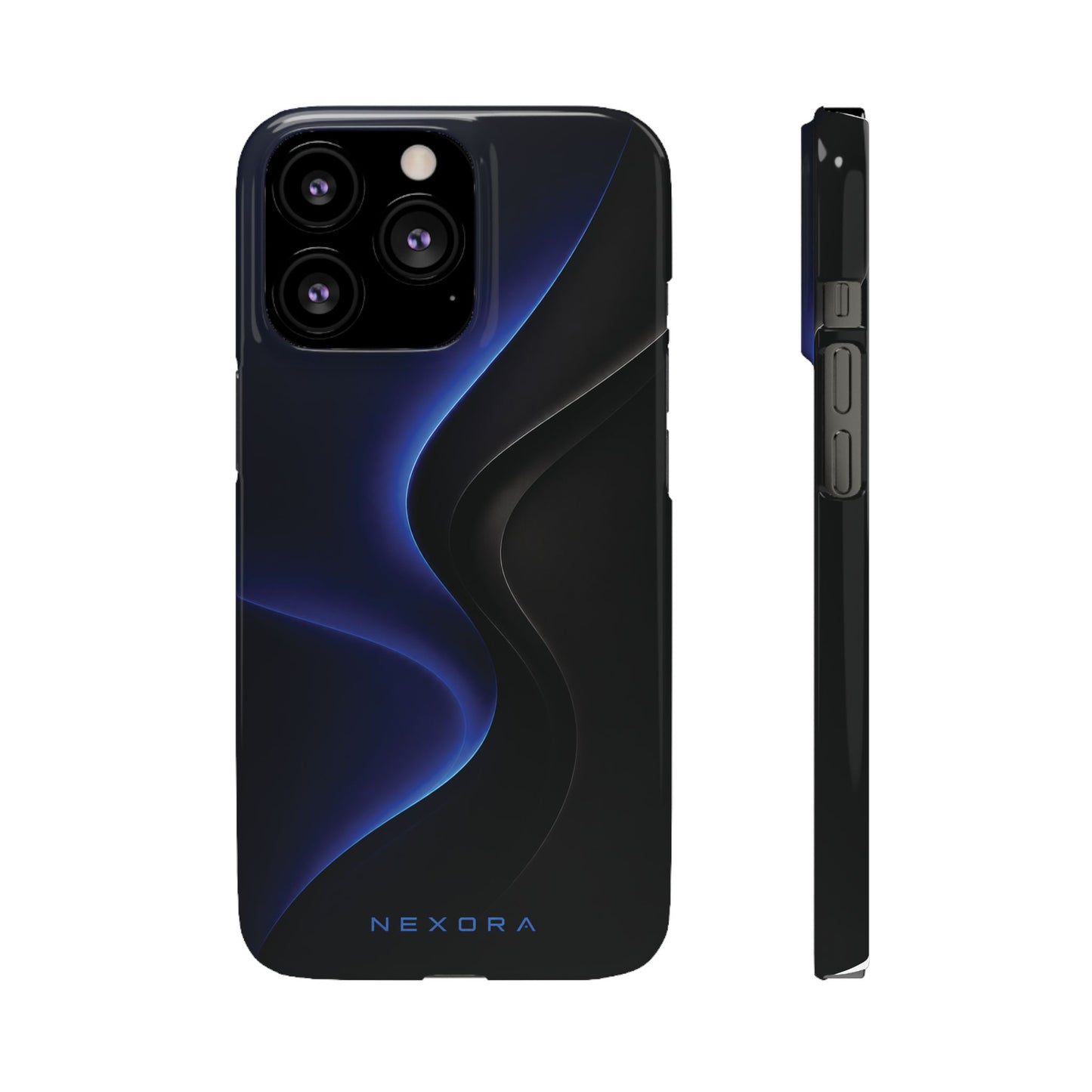Phone Case — Nexora Blue Wave Matte Snap Case