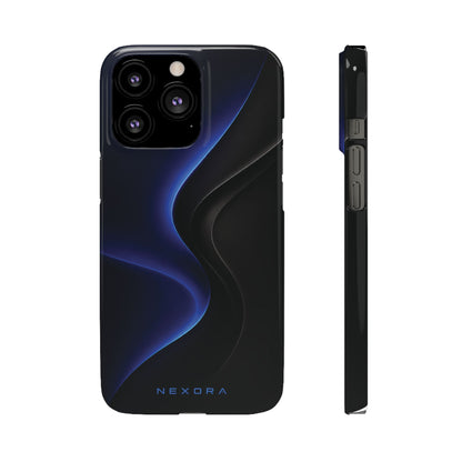 Phone Case — Nexora Blue Wave Matte Snap Case