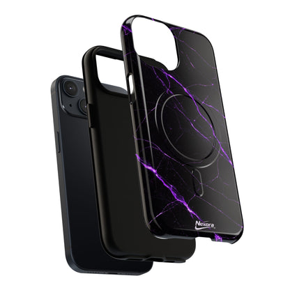 Nexora Purple Marble Magnetic Phone Case