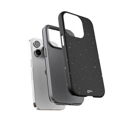 Nexora Galaxy Tough Phone Case — Black Stardust Protective Case