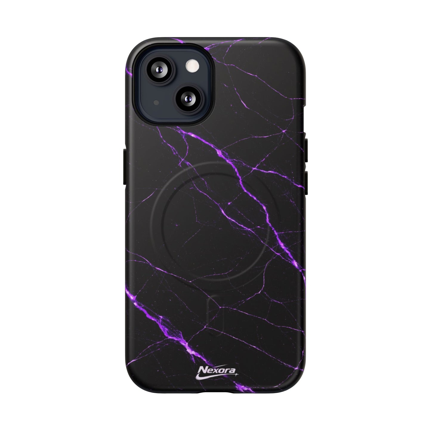 Nexora Purple Marble Magnetic Phone Case
