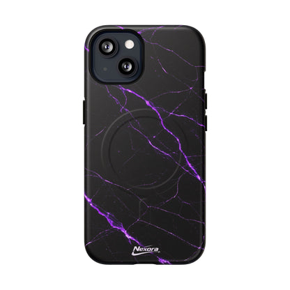 Nexora Purple Marble Magnetic Phone Case