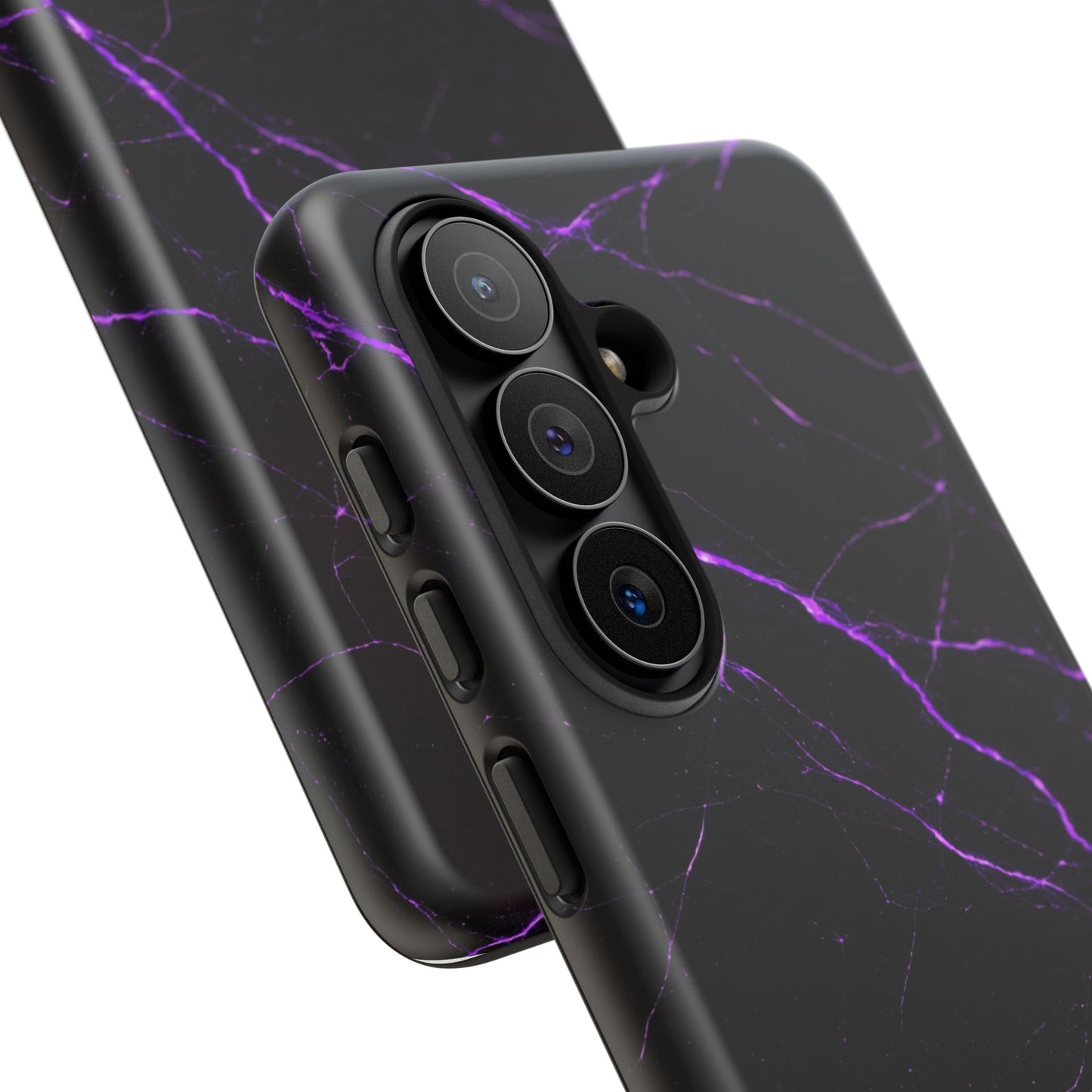 Nexora Purple Lightning Marble Phone Case