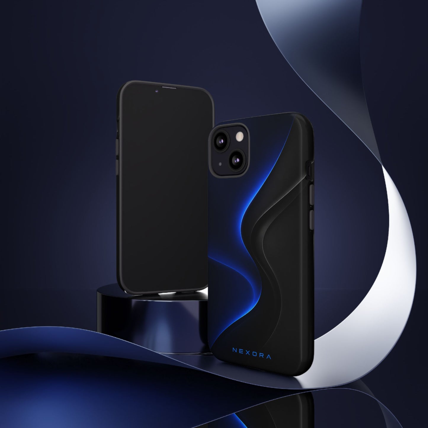Phone Case — NEXORA Blue Wave Tough Protective Case