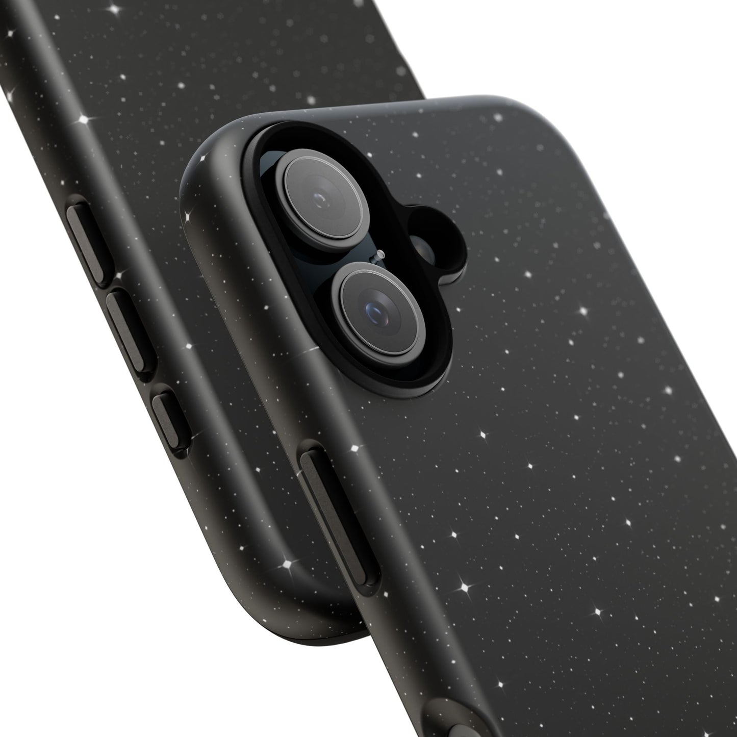Nexora Galaxy Tough Phone Case — Black Stardust Protective Case