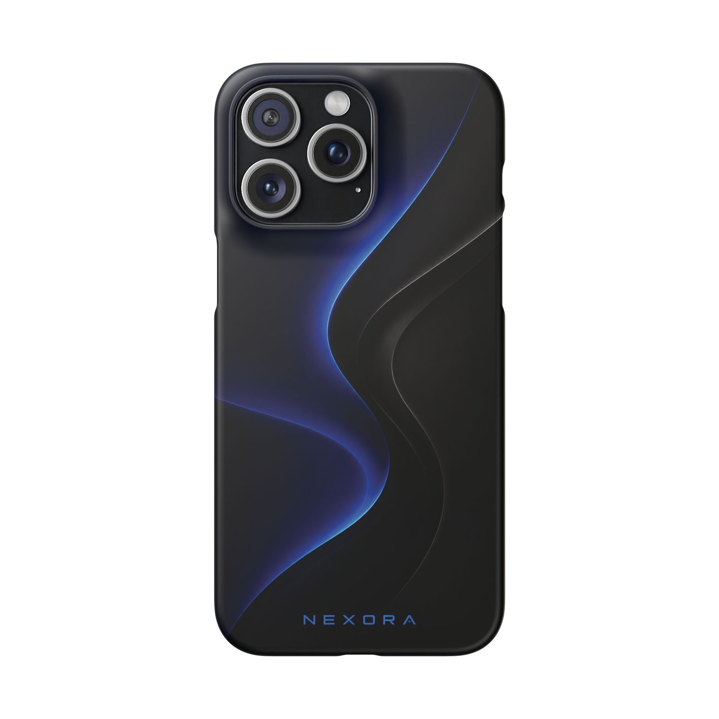 Phone Case — Nexora Blue Wave Matte Snap Case