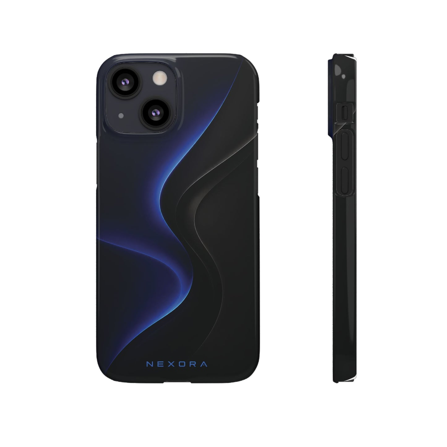 Phone Case — Nexora Blue Wave Matte Snap Case