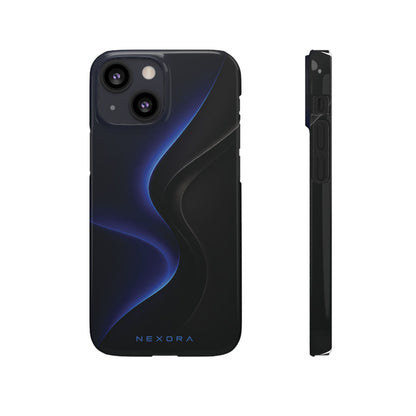 Phone Case — Nexora Blue Wave Matte Snap Case