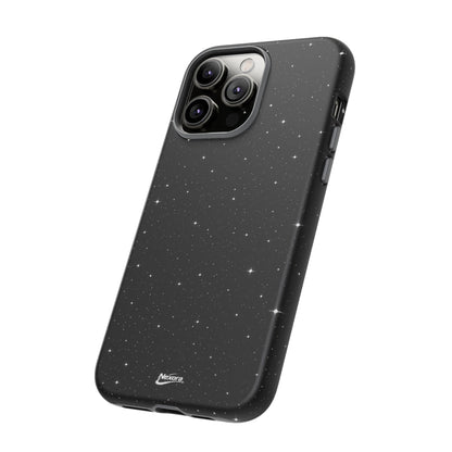 Nexora Galaxy Tough Phone Case — Black Stardust Protective Case