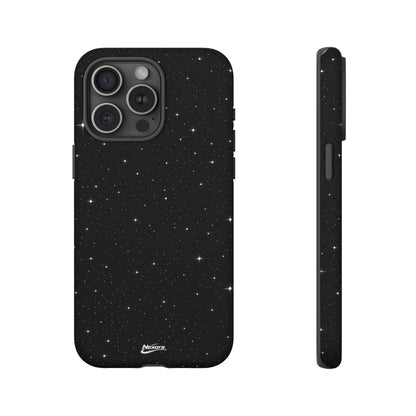 Nexora Galaxy Tough Phone Case — Black Stardust Protective Case
