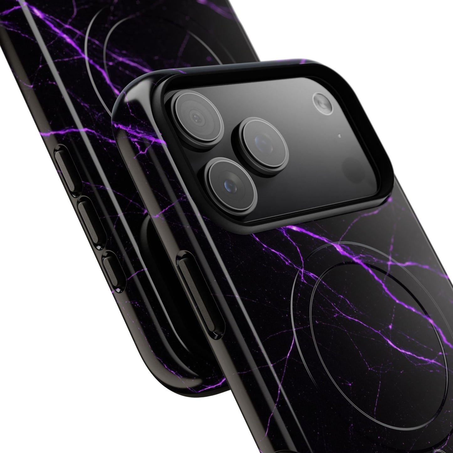 Nexora Purple Marble Magnetic Phone Case