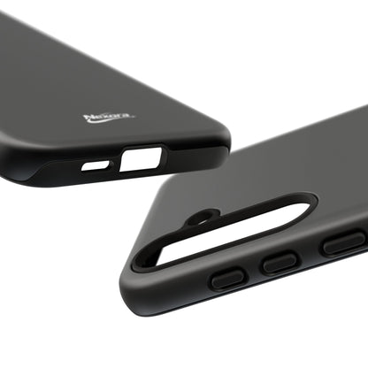 Nexora Black Tough Phone Case – Protective Slim Armor with Logo