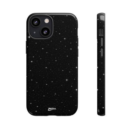 Nexora Galaxy Tough Phone Case — Black Stardust Protective Case