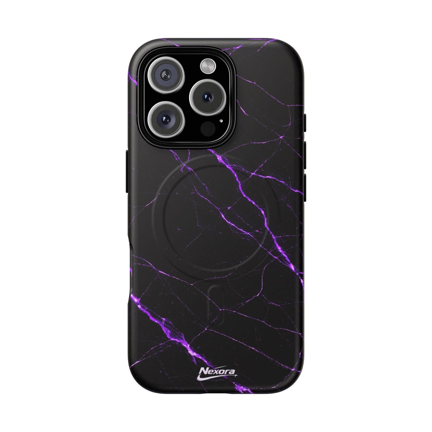 Nexora Purple Marble Magnetic Phone Case