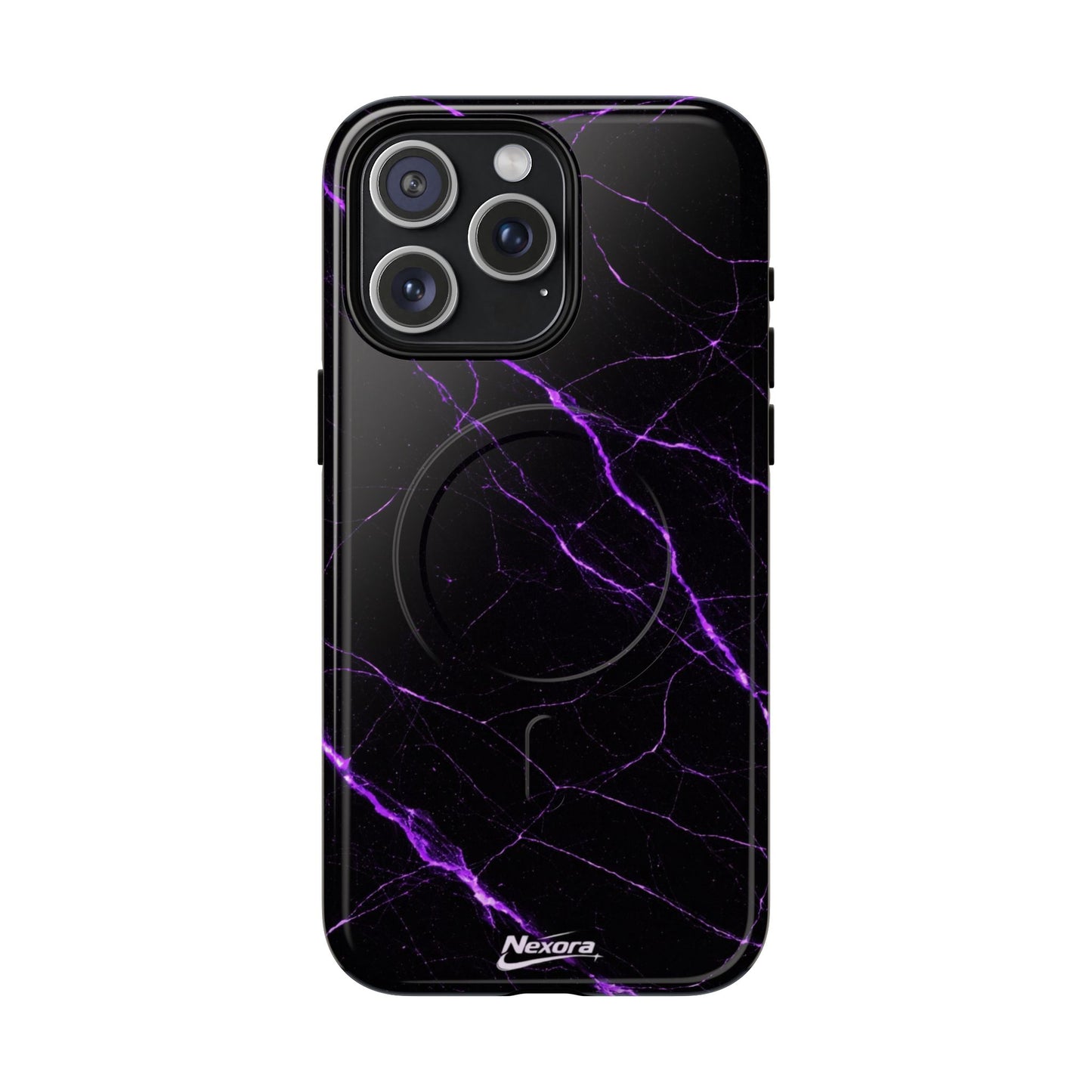 Nexora Purple Marble Magnetic Phone Case