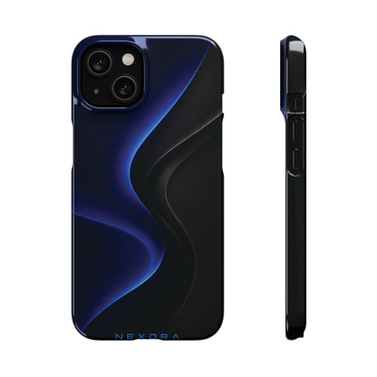 Phone Case — Nexora Blue Wave Matte Snap Case