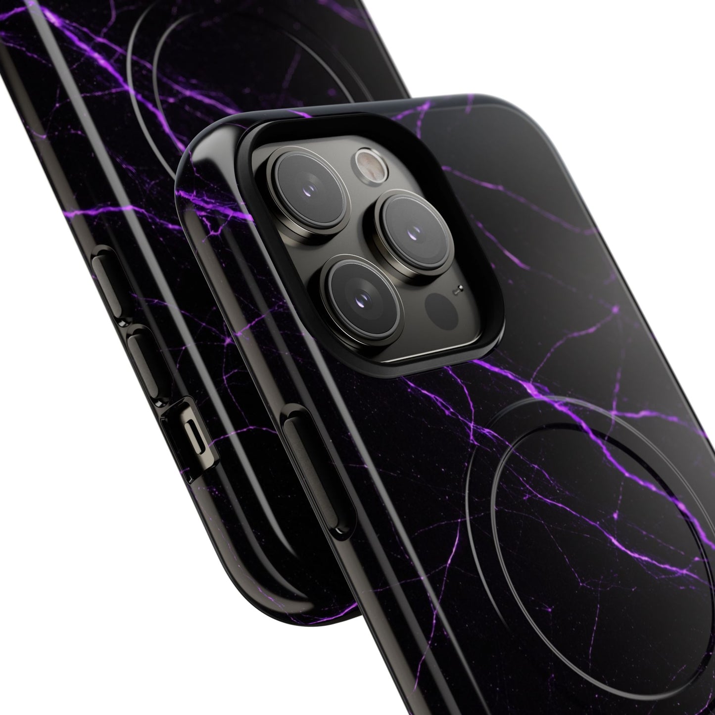 Nexora Purple Marble Magnetic Phone Case
