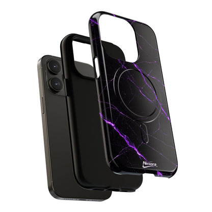 Nexora Purple Marble Magnetic Phone Case