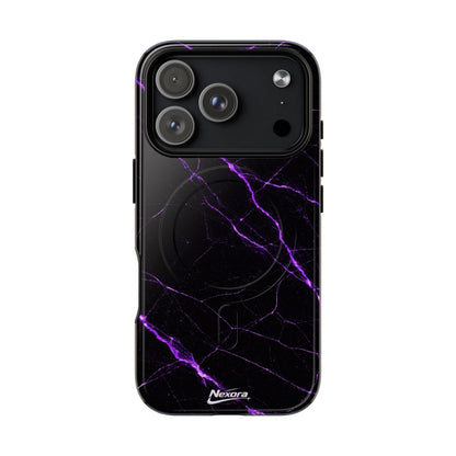 Nexora Purple Marble Magnetic Phone Case