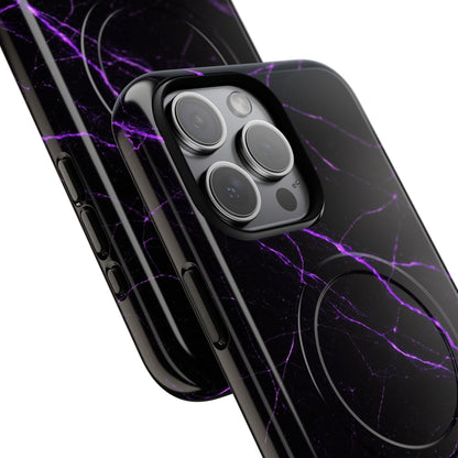 Nexora Purple Marble Magnetic Phone Case