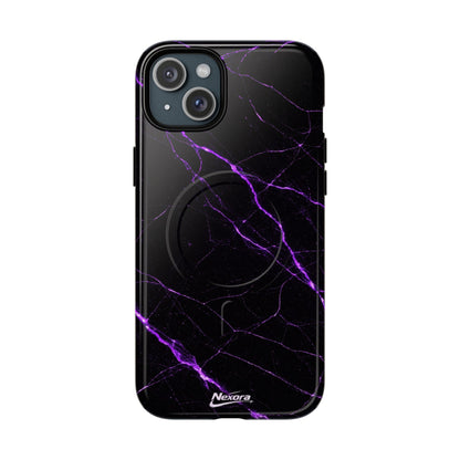Nexora Purple Marble Magnetic Phone Case