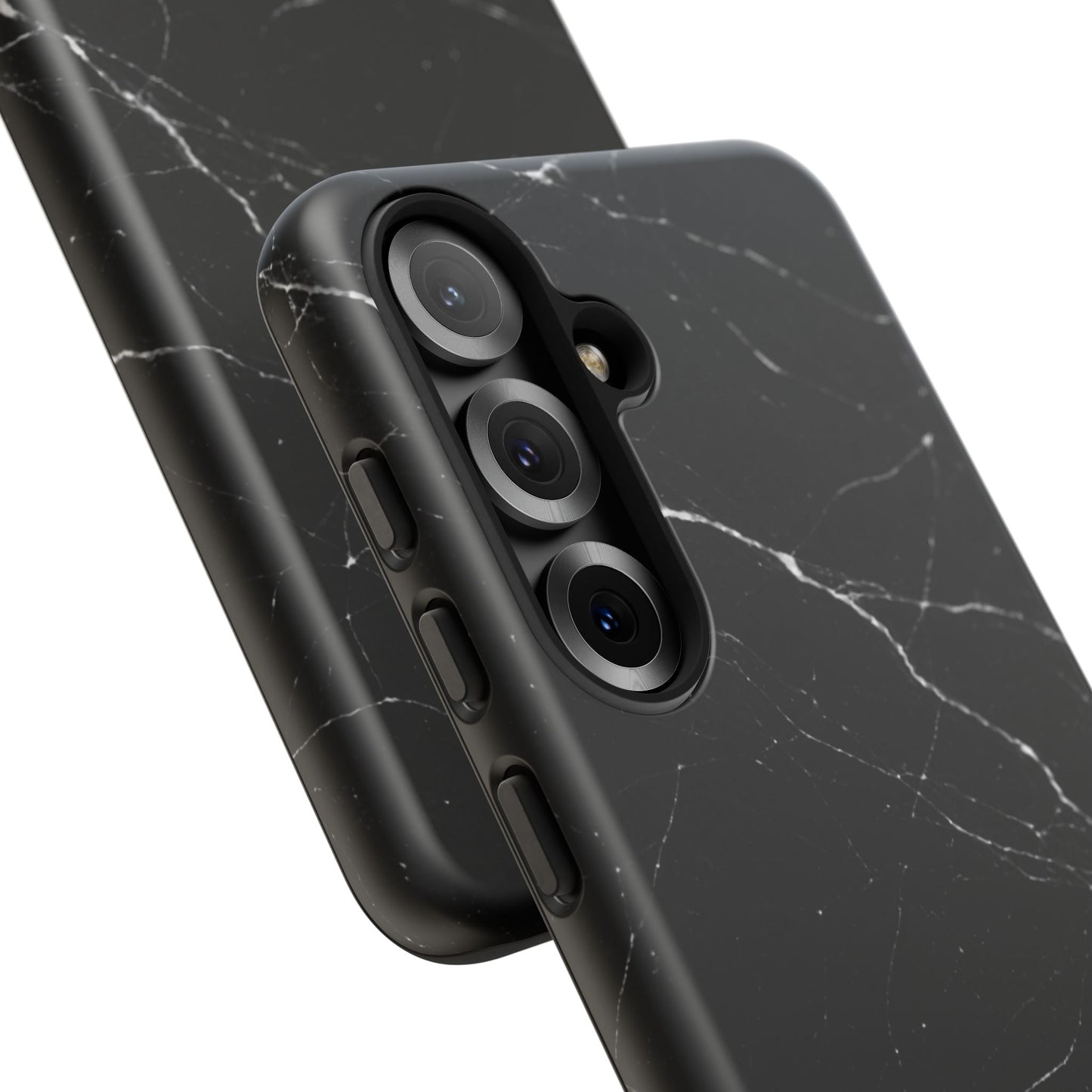 Nexora Black Marble Phone Case — Sleek Tough Protective Case with White Veining