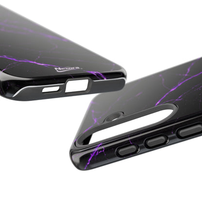 Nexora Purple Lightning Marble Phone Case
