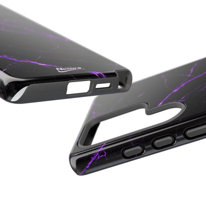 Nexora Purple Lightning Marble Phone Case