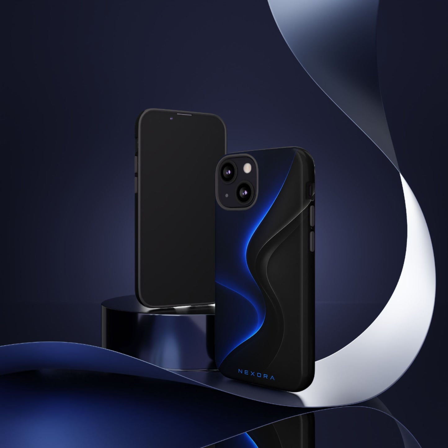 Phone Case — NEXORA Blue Wave Tough Protective Case