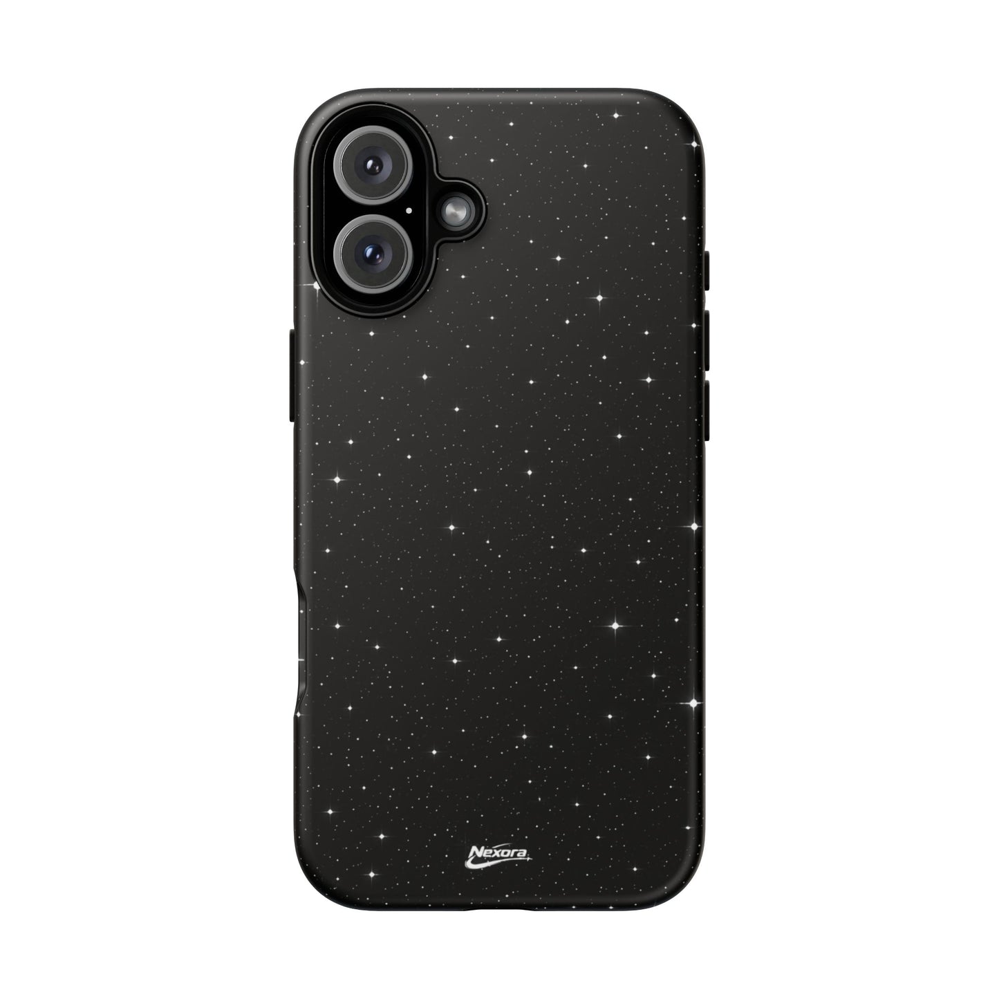 Nexora Galaxy Tough Phone Case — Black Stardust Protective Case