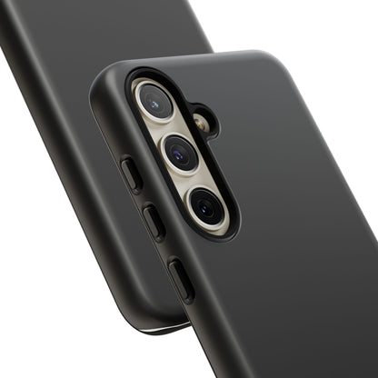 Nexora Black Tough Phone Case – Protective Slim Armor with Logo