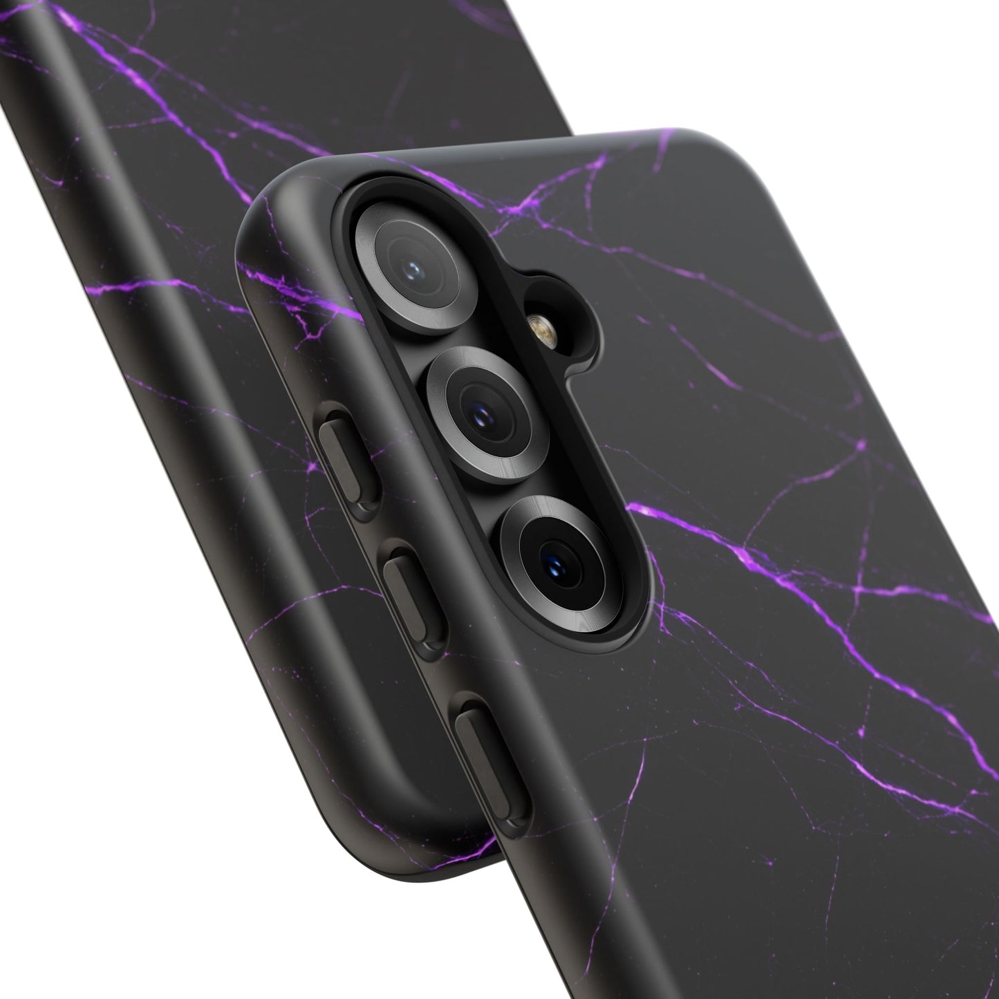 Nexora Purple Lightning Marble Phone Case