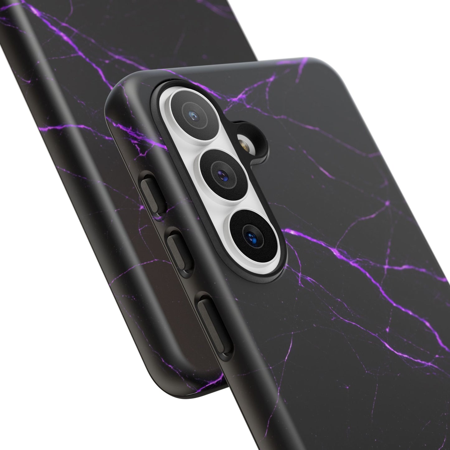 Nexora Purple Lightning Marble Phone Case