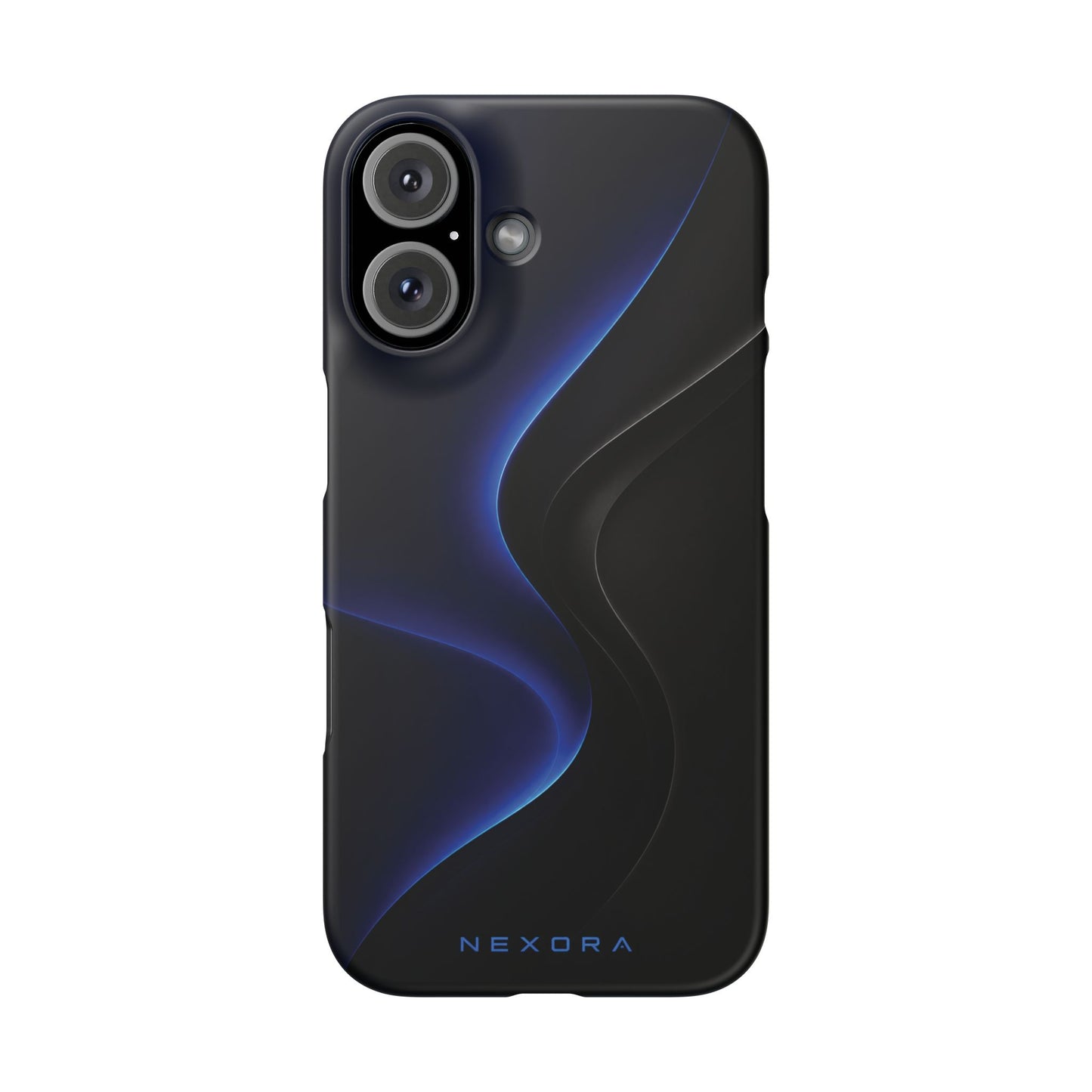 Phone Case — Nexora Blue Wave Matte Snap Case