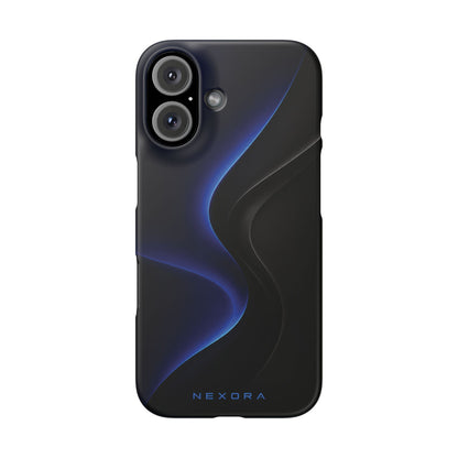 Phone Case — Nexora Blue Wave Matte Snap Case
