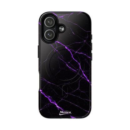 Nexora Purple Marble Magnetic Phone Case